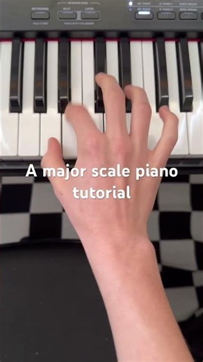 A major scale piano tutorial