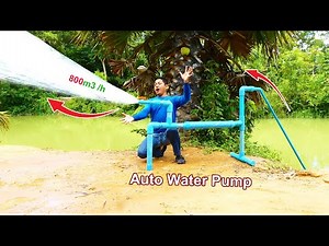 Free electricity | I turn PVC pipe into a water pump at home free no need electricity power