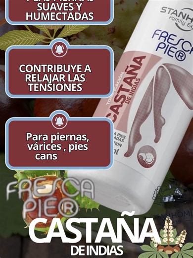 Alivia la Fatiga con Fresca Pie® Castaña de Indias