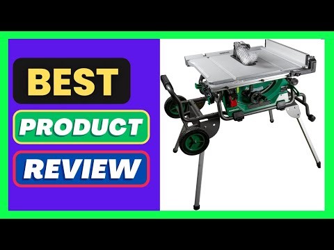 Metabo HPT 10-Inch Table Saw, 15-Amp Power Saw with Large