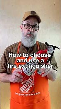 How to Choose and Use a Fire Extinguisher | The Home Depot