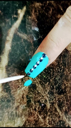 Blue Nail Art Design 💙 | Easy Leaf Nail Art Tutorial | Trending Nails 2026 | #shorts #viral #nailart