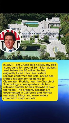 The 110 Million Dollar Mansion Tom Cruise Sold Before His Florida Move