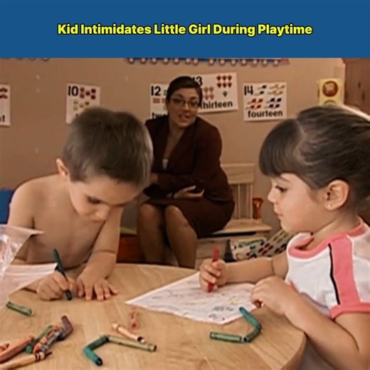 Kid Intimidates Little Girl During Playtime Click the link in the comments to see what really happened 👇 | When Parents Listen