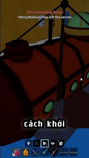 Cách khởi động tàu ngầm đảo Tiki #roblox #bloxfruits #games