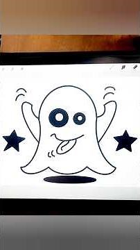 Comment Dessiner un Fantôme Kawaii Facile 👻