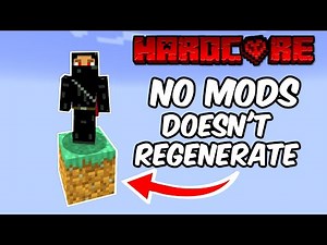 Can You Beat Minecraft Hardcore With One Block?