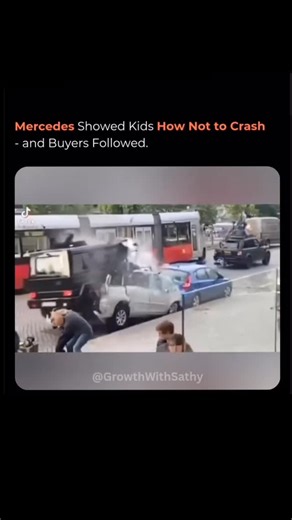 Future Facts on Instagram: "🚙💥🚙Mercedes-Benz launched the innovative campaign “The Uncrashable Toy Cars” to promote its Brake Assist System PLUS (BAS PLUS). The campaign involved giving children toy cars equipped with strong magnets that prevented crashes, humorously demonstrating the benefits of collision-avoidance technology in real vehicles. This experiential approach not only engaged the target audience creatively but also delivered measurable business impact: the campaign achieved a 95%