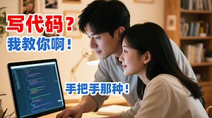 写代码？我教你啊，手把手教那种，视频有点长你，自己视情况加速播放