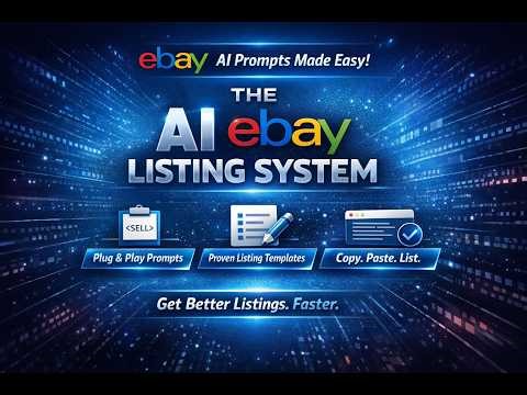 eBay Is Pushing AI HARD — Here’s the Listing System Sellers Actually Need #ebay #ai #ebayseller