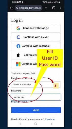 Khan Academy student login