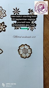 Mittal mahendi art New online Basic to bridal course start 10 August...