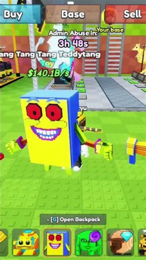 max level brainrot in be a lucky bloke #roblox