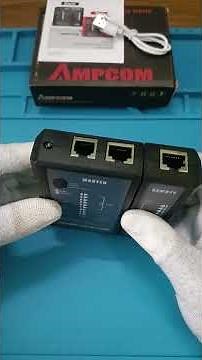 Ampcom Network and Telephone Cable Tester (UTP/STP, RJ11/12/45, Cat 5/6/7/8) | 🔍 Quick Overview