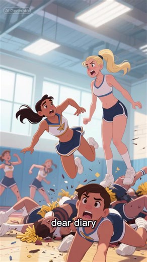 Cheer diary entry #1… being the back spot is exhausting 😭📣 #c#cheerdiaryc#cheertokc#cheerlifestuntgroup