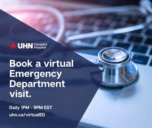 11 reactions | Stay safe this holiday season! Toronto's Virtual Emergency Department is here to help. Open daily from 1-9PM, the Virtual ED offers a unified virtual urgent care service for all Ontarians. Find out more at: uhn.ca/virtualED | University Health Network | Facebook