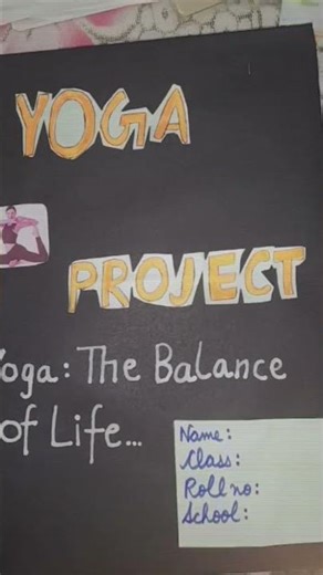 Cover Page for Yoga project file #project #cbse #yoga #youtube #jordansandhu