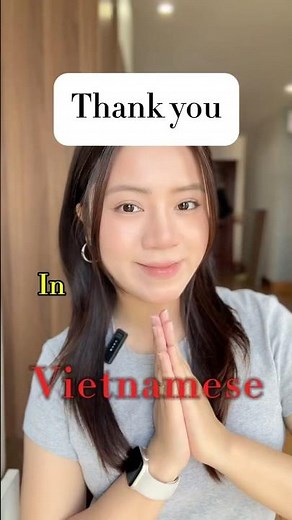 HOW TO SAY “THANK YOU” in Vietnamese? #vietnam #learnenglish #english #vietnameseculture