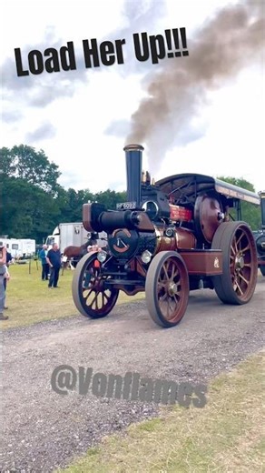 John Fowler Steam traction engine pulling an exceptionally good load. #manengines #automobile #steam