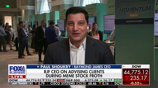 Raymond James CEO Paul Shoukry appeared on Fox Business to discuss quarterly earnings and the current market environment as well as what he's hearing from advisors and their clients. | Raymond James