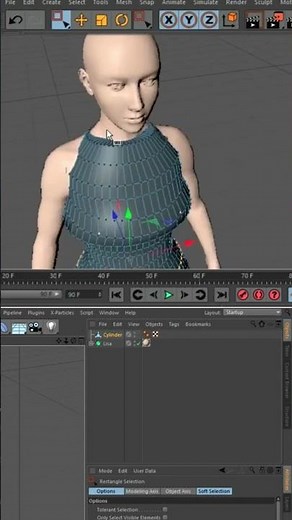 Cloth 👗 Designing 🎨 & Simulation 🌊 In Cinema 4D #Cinema4D