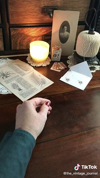 You can #make #envelopes out of almost #anything with just a #few #folds.✨✉️✨ Any #shape, any #size, any #material.💖 Here are some #basics that you can #take #further and #create something #beautiful! Use the #final one with or without the #cardstock #inside.😉#vintagejournal#papercrafts#asmrsounds#paperasmr#craftasmr#lace#doily#bumblebees#tutorials