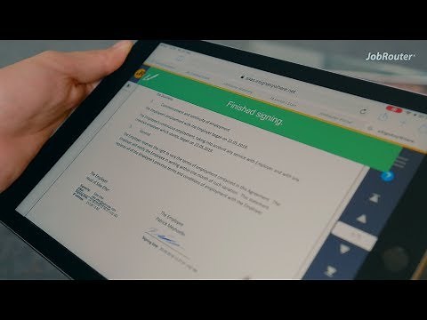 Rechtsverbindliche elektronische Signatur aus beliebigen Prozessen heraus mit JobRouter Sign