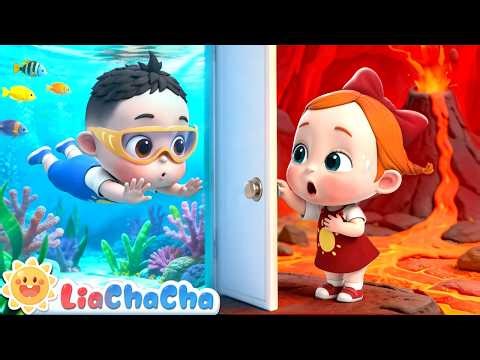 Learn Colors with Escape Roomes | Hot VS Cold | Toddler Songs & Preschool Learning | LiaChaCha