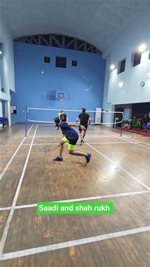Saadi & Shah rukh today badminton short video clash. #badminton #shuttlesmash ##sports #video #fyp
