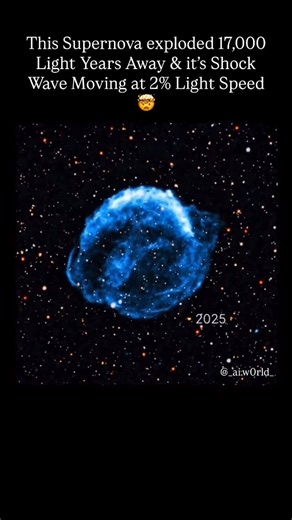 🤖 AI WORLD 🤖 | Imagine traveling at 13.8 million mph. This is Kepler’s Supernova remnant, 17,000 light-years away. NASA just released a 25-year time-lapse... | Instagram