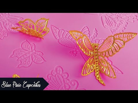 How to Make 3D Cake Lace Butterflies which Hold Their Shape