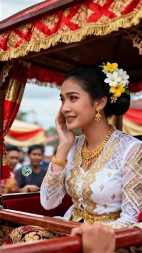 kedua pengantin diarak warga dengan tandu #wedding #pengantinviral
