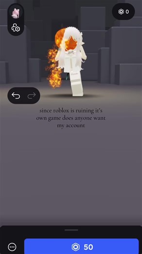 not satire roblox ruining its own game, moot me #trend #selling #roblox #robloxface #renting