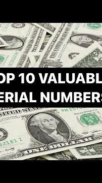 The TOP 10 serial numbers to look for on dollar bills!! #dollar #serialnumber #money #cash #foryou