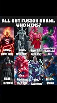 All out fusion brawl, Who wins? #animeshorts #anime