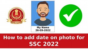 How to Add and Edit Name Date On Photo for SSC 2022 PC + Mobile No App No software