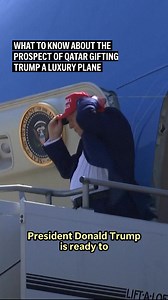 President Donald Trump is ready to accept a luxury Boeing 747-8 jumbo jet as a gift from the ruling family of Qatar during his trip to the Middle East this coming week, and U.S. officials say it could be converted into a potential presidential aircraft. Here's what to know. | AP