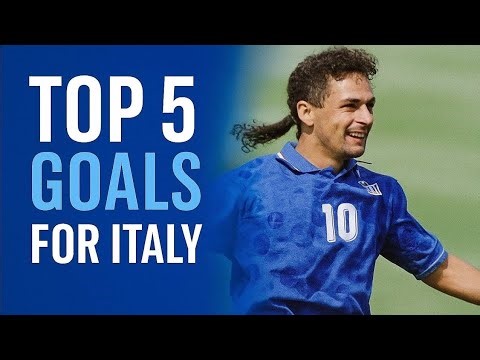 Roberto Baggio - TOP 5 goals for Italy