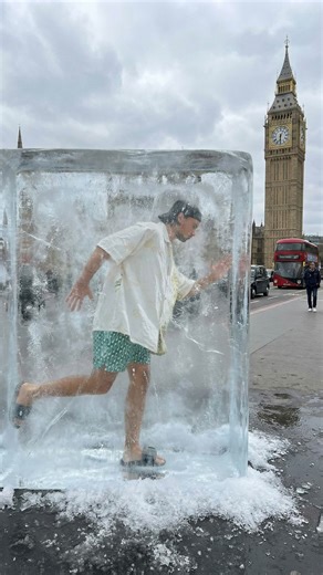 FREE MOBILE VIDEO EDITING TIPS & TRICKS on Instagram: "Ice Cube AI effect using Google Gemini (free) 🧊 Here’s how I made this “frozen in a giant ice block” effect using only Google Gemini – no Photoshop, no paid tools. Perfect for creative Reels, thumbnails and dramatic covers. Prompt I used in Google Gemini: The main subject should be frozen and trapped in a giant block of ice. The ice should be clouded, but still transparent enough so that the main subject is clearly visible. There should be 