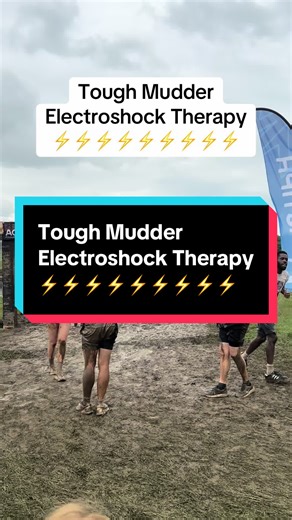 The final obstacle of every Tough Mudder event is the infamous Electroshock Therapy! Multiple electrified wires hang down ready for you to Run/Walk/Crawl through to the finish line and receive your medal and headband! 💪 #toughmudder #ocr #highlight #obstacle #tuesday @Tough Mudder