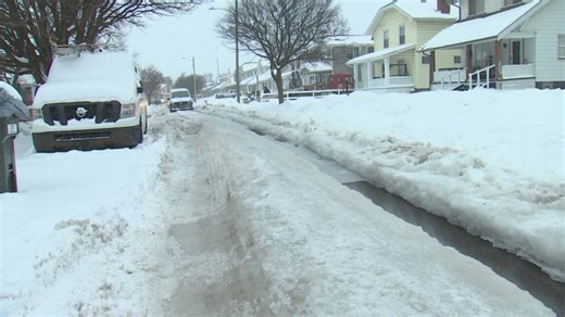 Columbus water line break leaves Hilltop street covered in ice, residents stranded