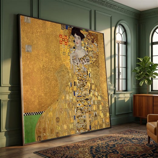 Gustav Klimt's Portrait of Adele Bloch-bauer Canvas,art Nouveau Wall Art, Golden Decorative Canvas, Elegant Woman Painting, Classic Fine Art - Etsy