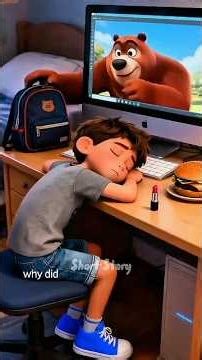 “He Tried to Watch Cartoons But Fell Asleep 😴 Cute Moment”