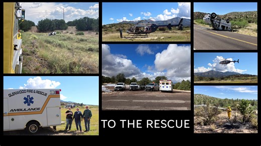 As a follow-up to the earlier post, here is a video of the slideshow we showed at the First Responders Appreciation Potluck. Tammy was able to slow it down ... finally. Enjoy! | Glenwood, New Mexico