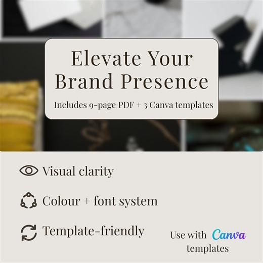 Dark Moody Visual Identity System for Product Businesses | Editorial Brand Guide | Colour Palette, Typography Pairing & Canva Templates - Etsy Australia