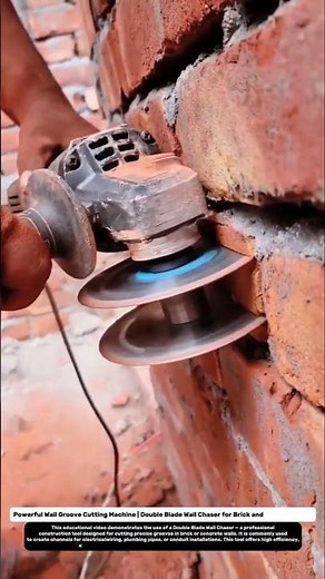 Powerful Wall Groove Cutting Machine | Double Blade Wall Chaser for Brick and Concrete Walls.