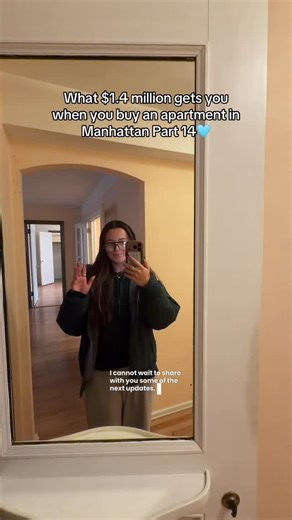 Sara Uy on Instagram: "Part 14🩵 we’re closer than you think 😏 what do you guys think of this one? #nyc #nyclife #nycapartments #apartmenttour #nycrealestate"