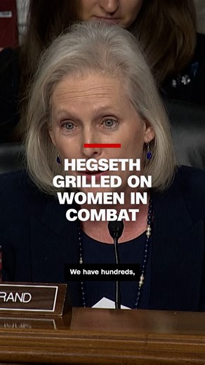 New York Sen. Kirsten Gillibrand and Massachusetts Sen. Elizabeth Warren pushed Pete Hegseth, Donald Trump's nominee to lead the Pentagon, on his comments about women serving in the military during his confirmation hearing. https://cnn.it/42fcjiL | CNN