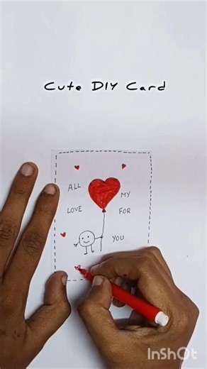 How to Make a Handmade Card|Step -by-step Guide for beginners #shorts
