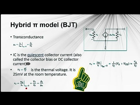 BJT | Hybrid-π Model | Analysis
